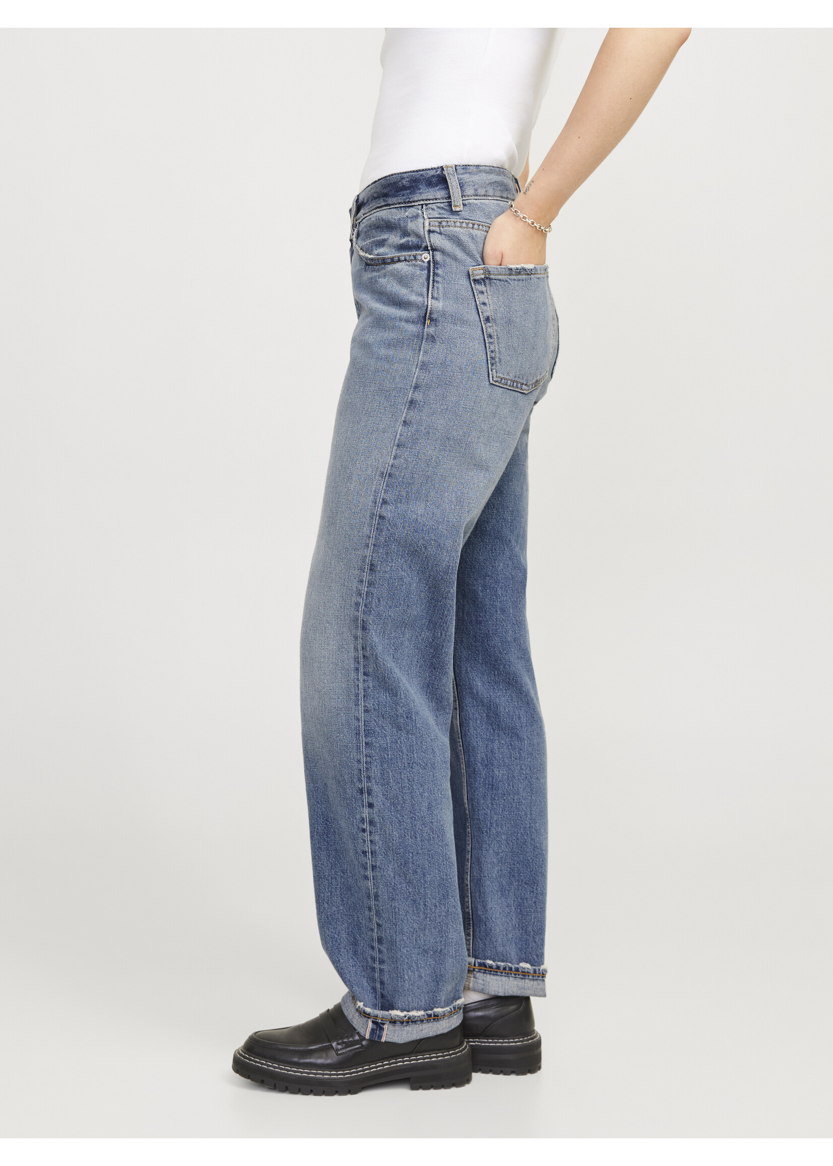 JXSEOUL  STRAIGHT FIT SELV R3130 - MED BLUE