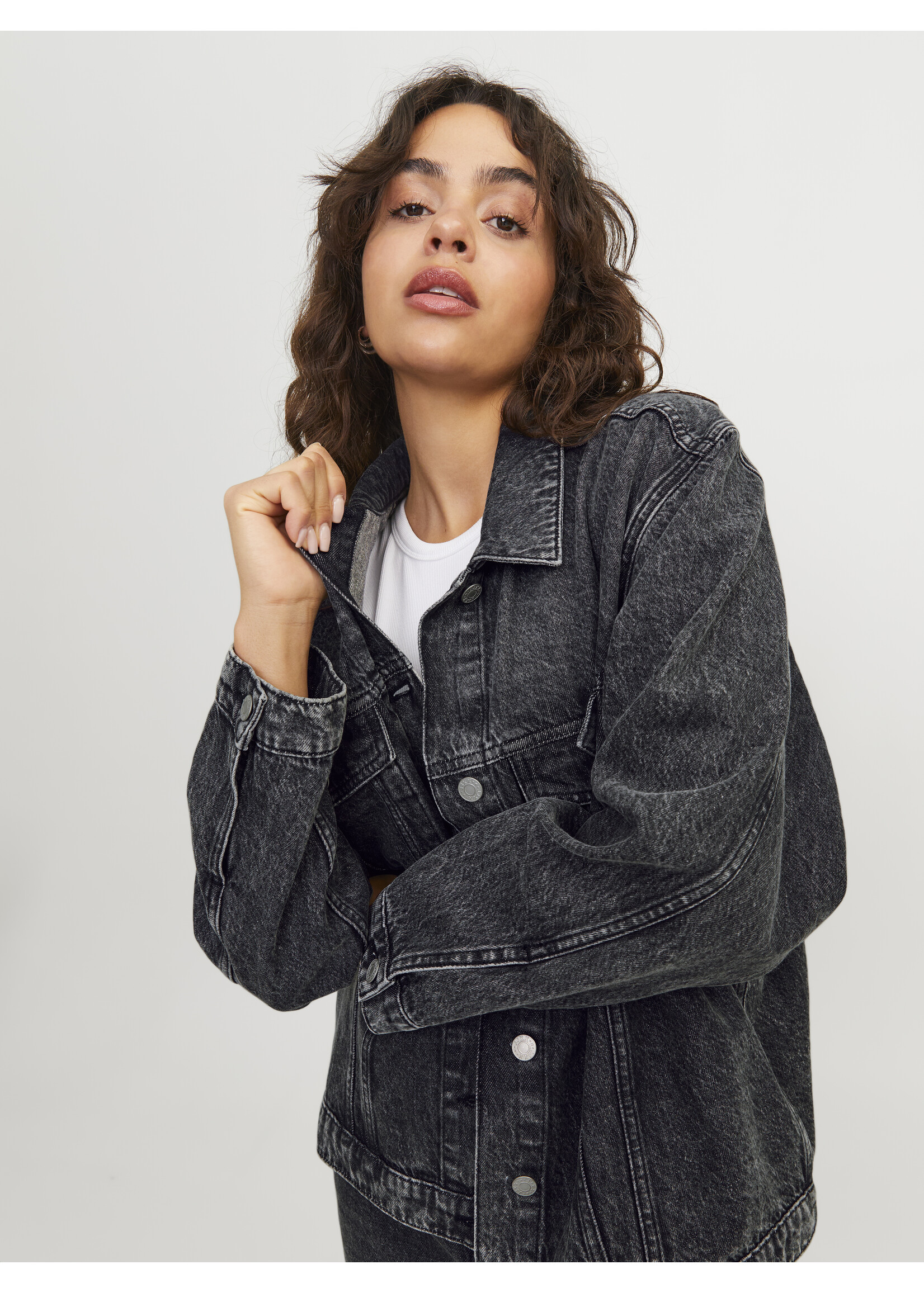 JXORLY RLX LONG JACKET - GREY DENIM