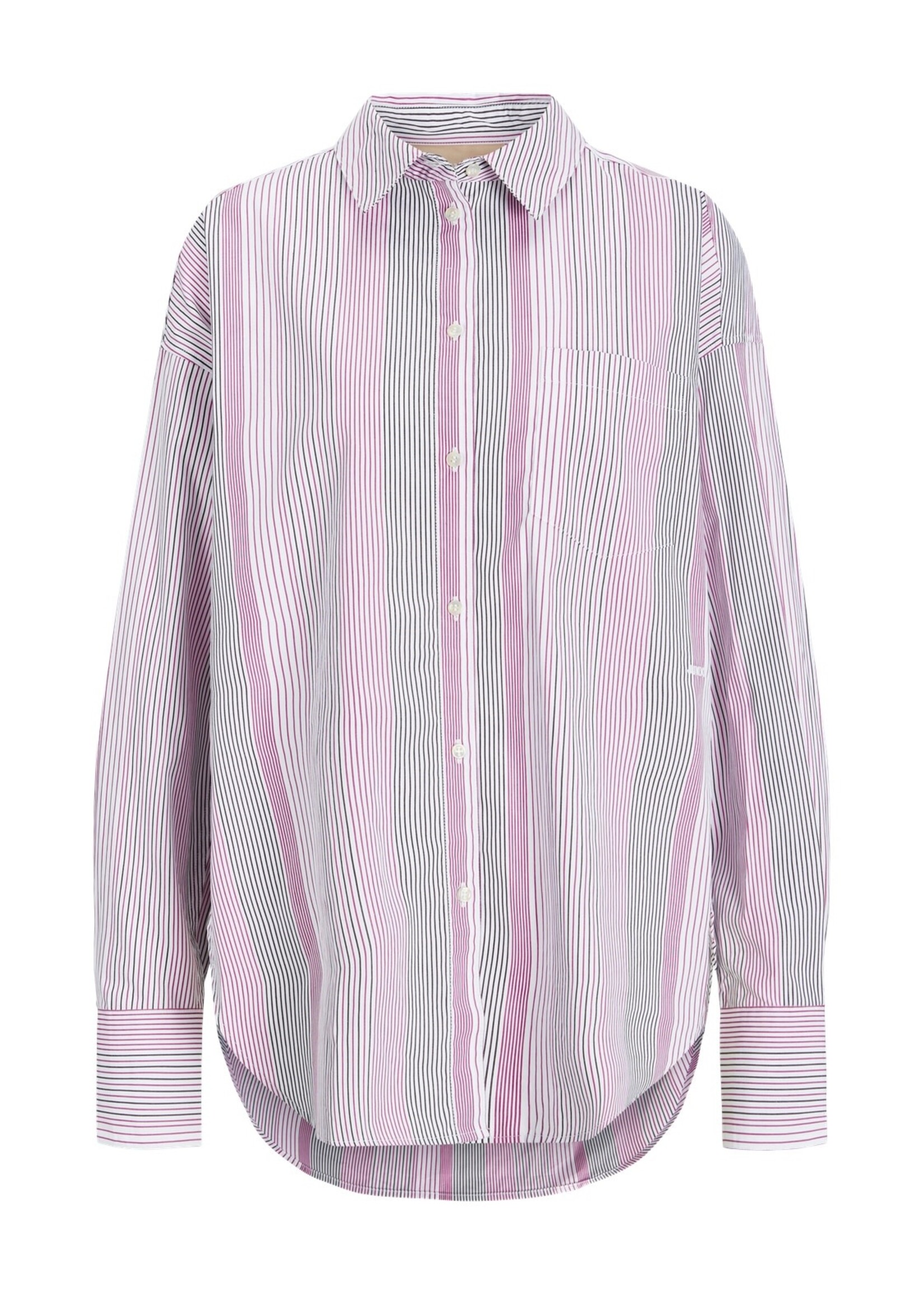 JJXX JXJAMIE RELAXED POPLIN SHIRT - FUCHSIA RED