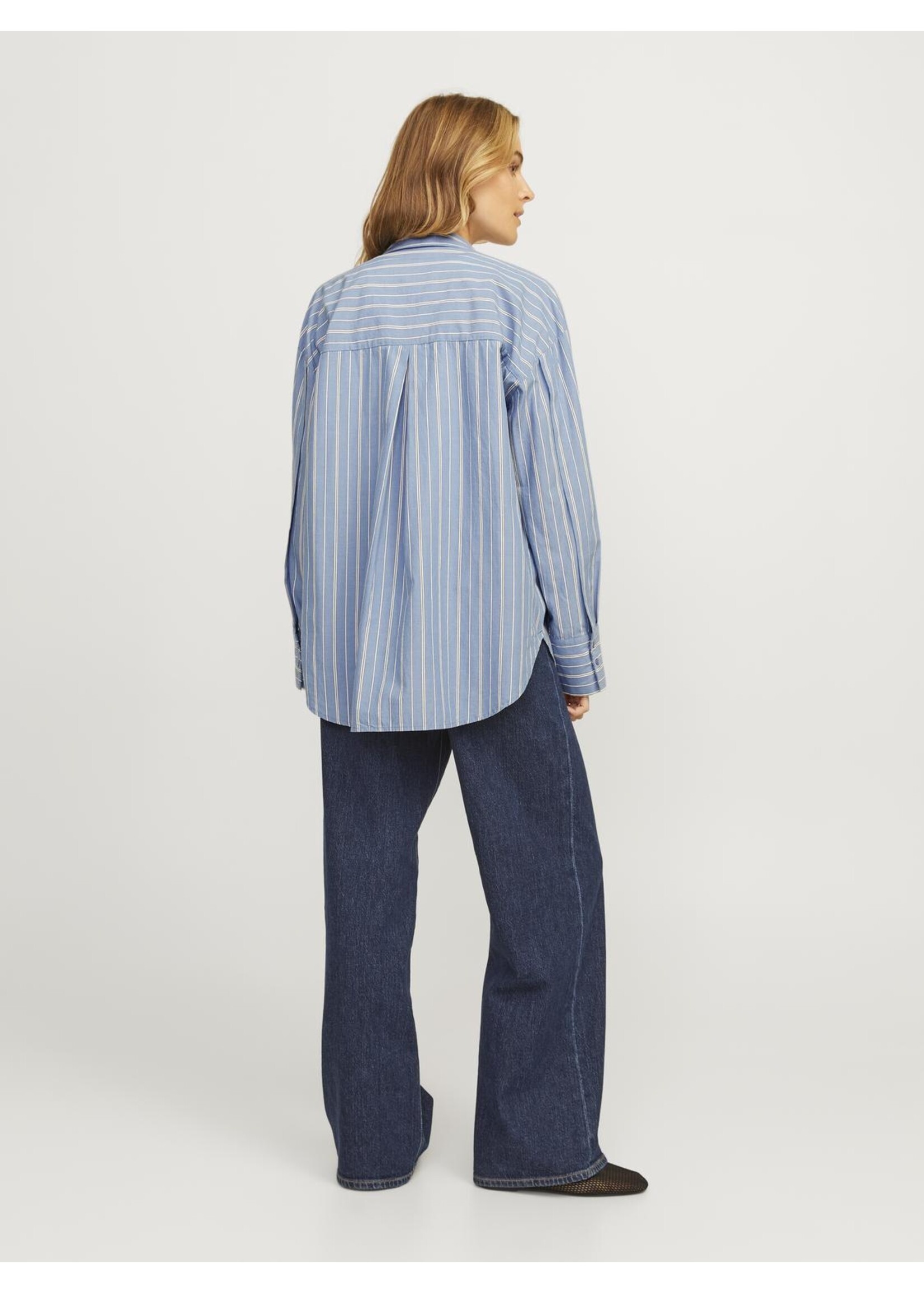 JXTESSA LS POPLIN SHIRT - BLUE