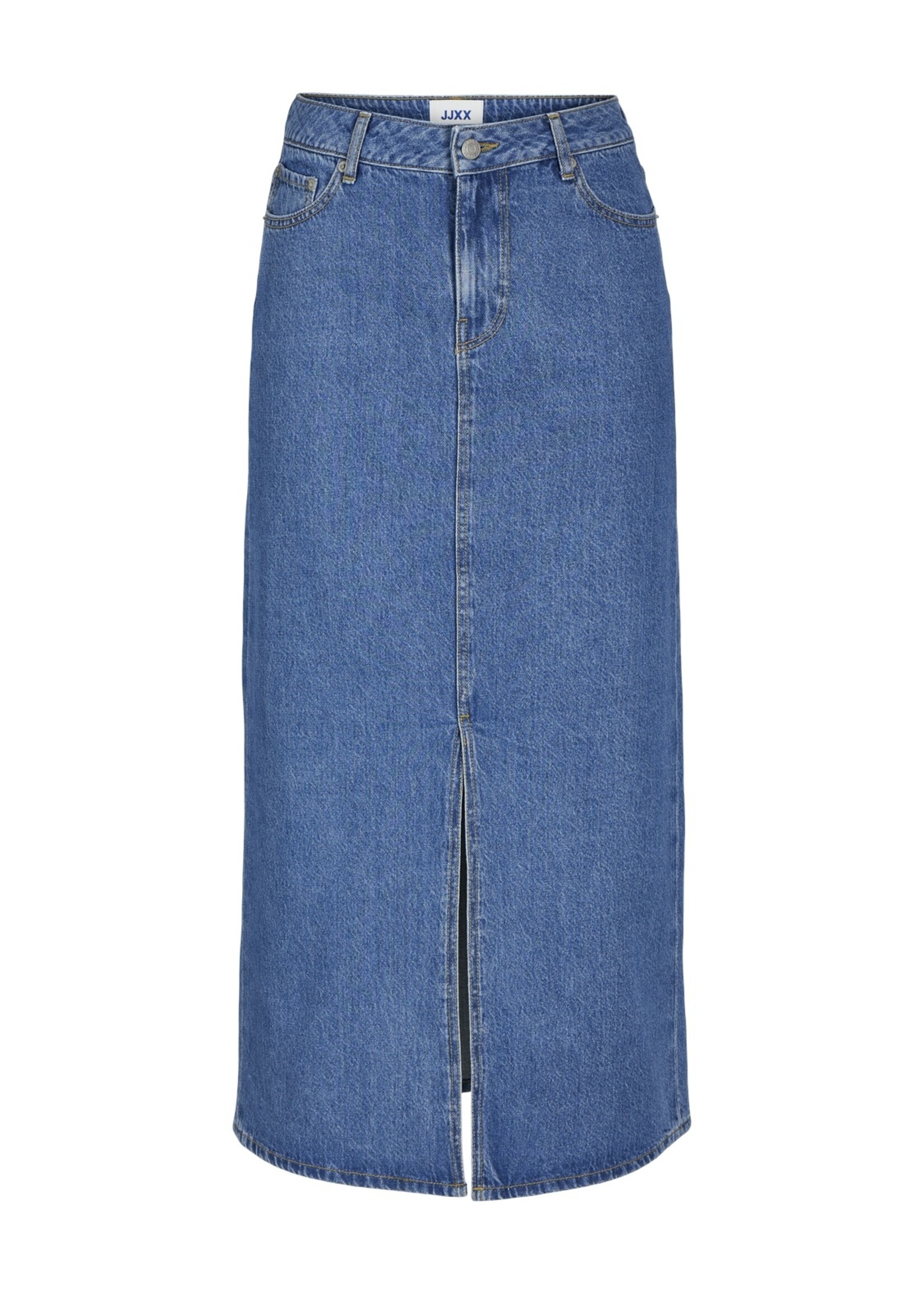 JJXX JXAURA LONG DENIM SKIRT - MED BLUE DENIM