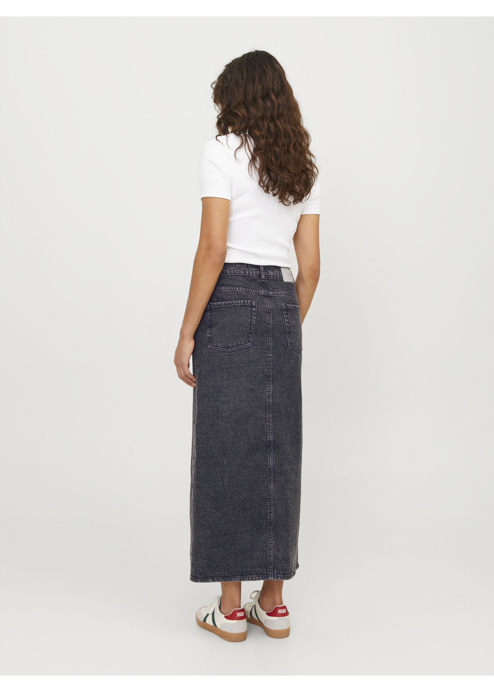 JJXX JXAURA LONG DENIM SKIRT - GREY DENIM