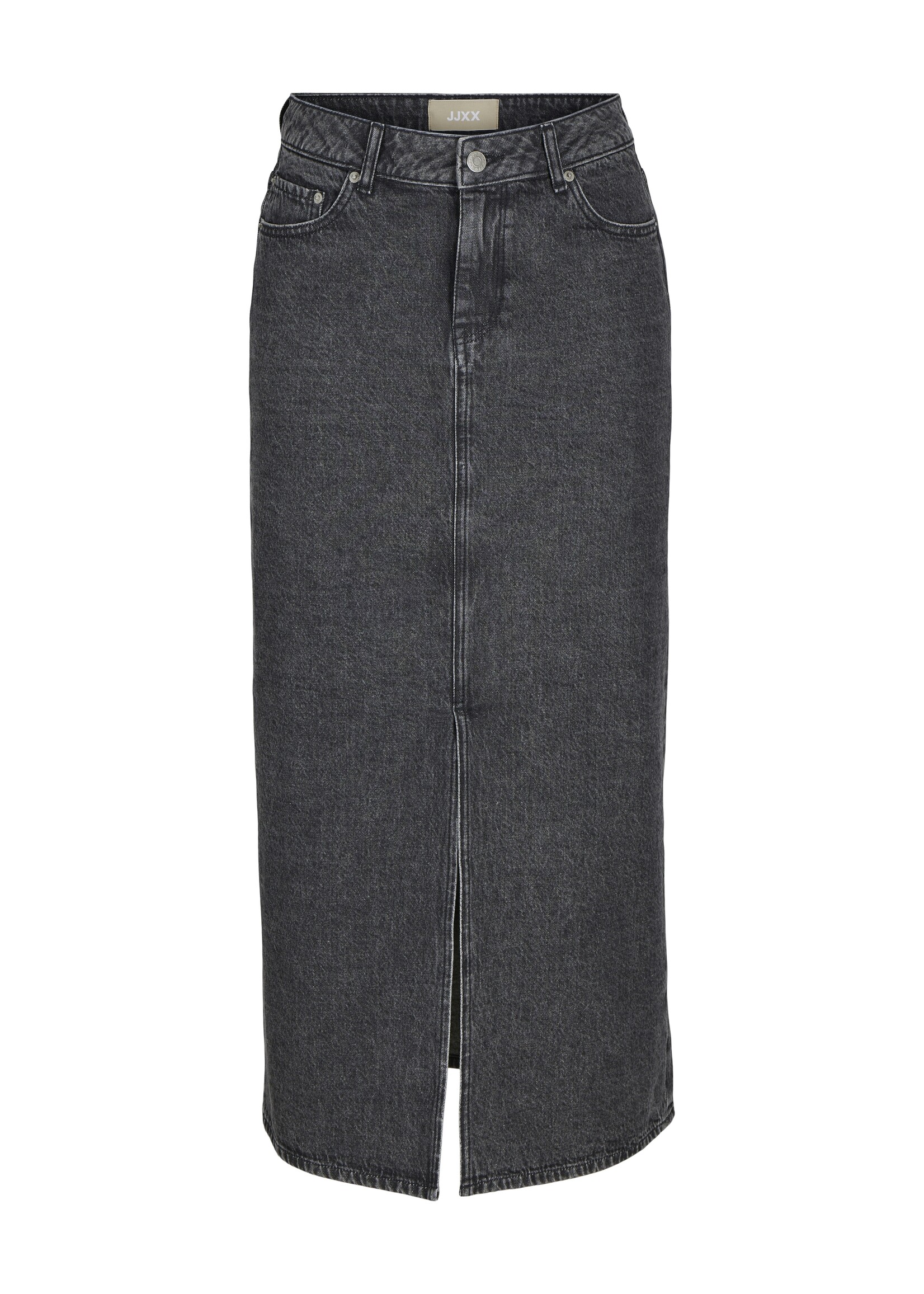JXAURA LONG DENIM SKIRT - GREY DENIM