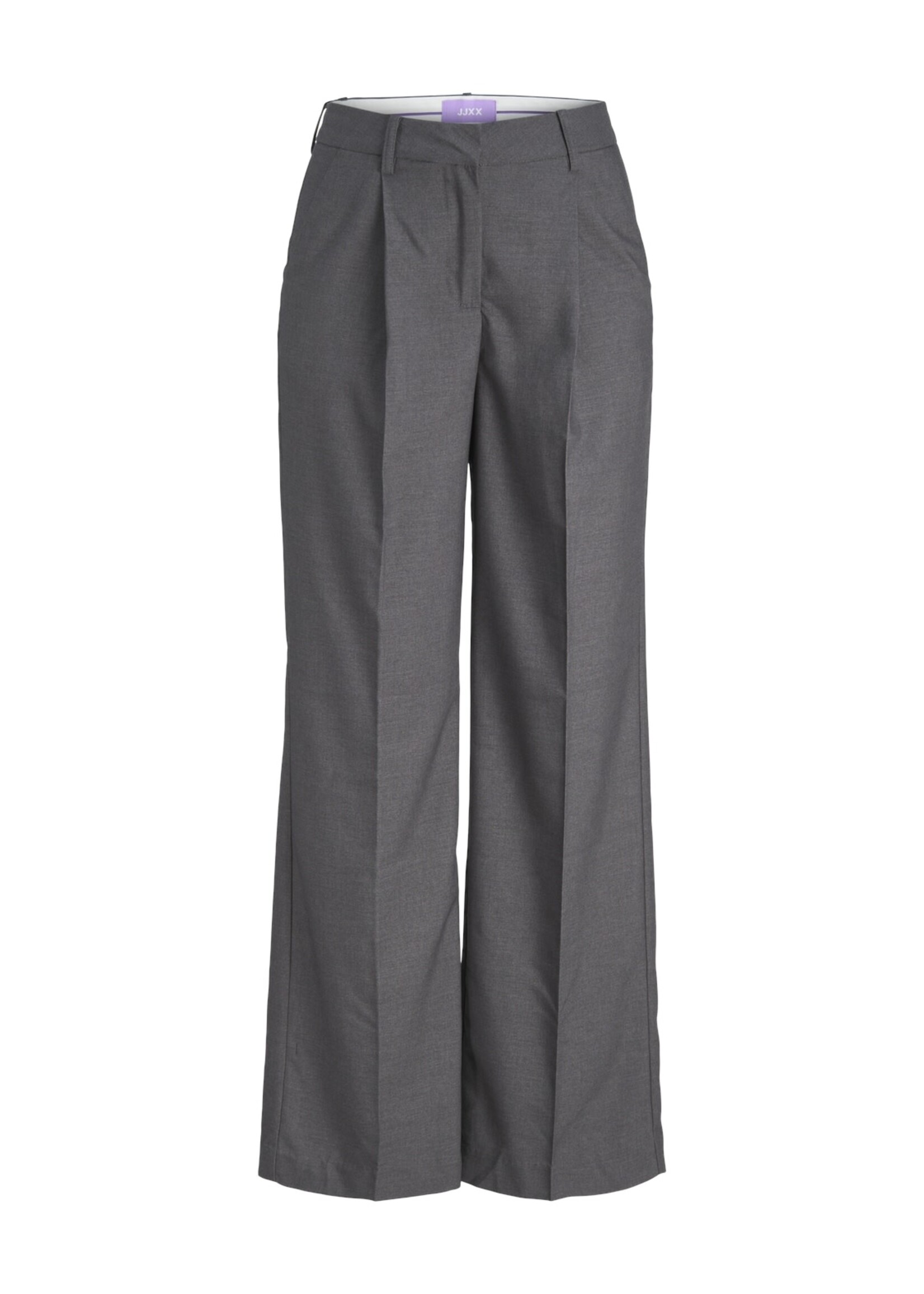 JJXX JXELLIS WIDE HW PANT - DARK GREY MELANGE