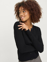 JXOPHELIA COMFY CARDIGAN KNIT - BLACK