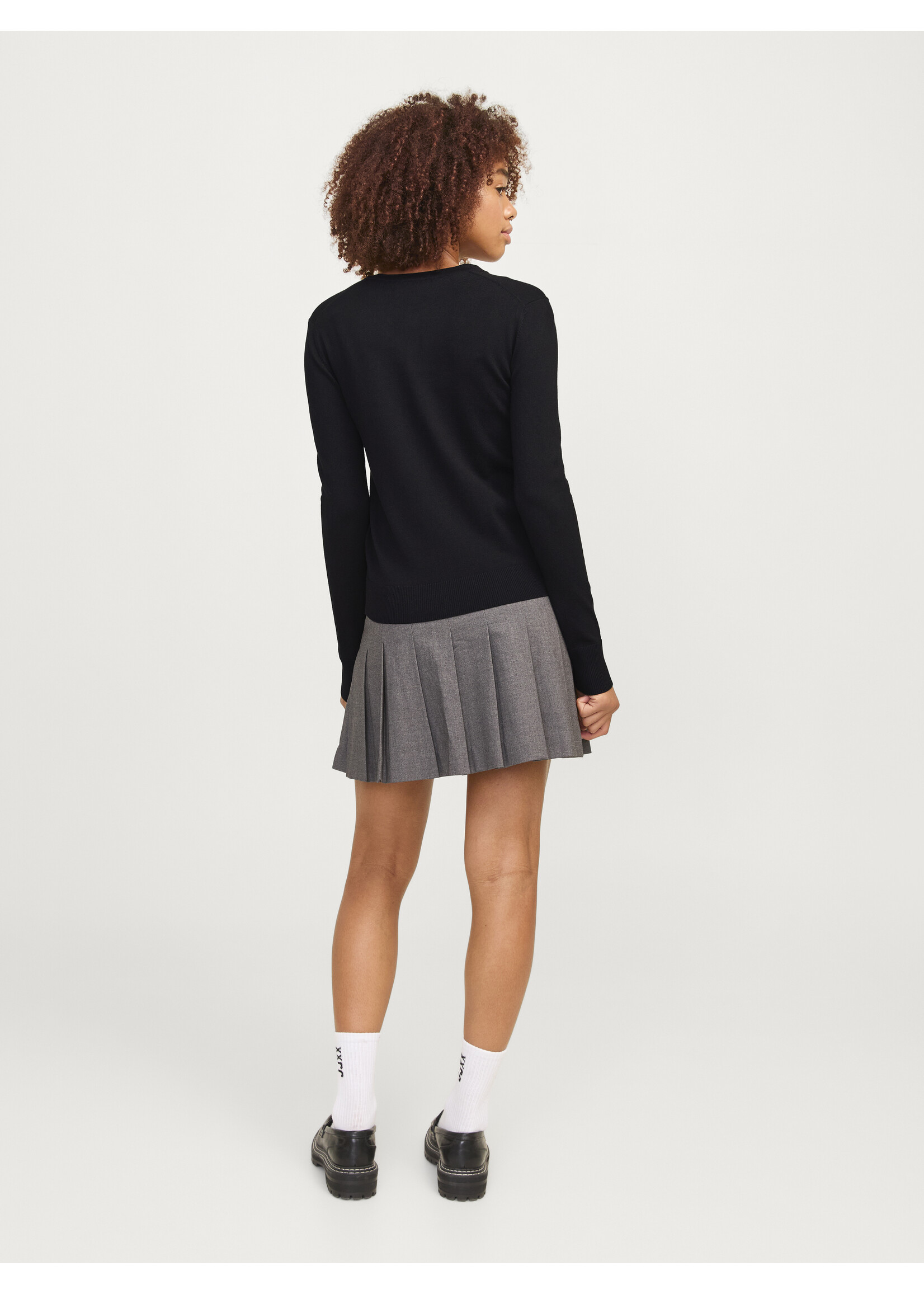 JXOPHELIA COMFY CARDIGAN KNIT - BLACK