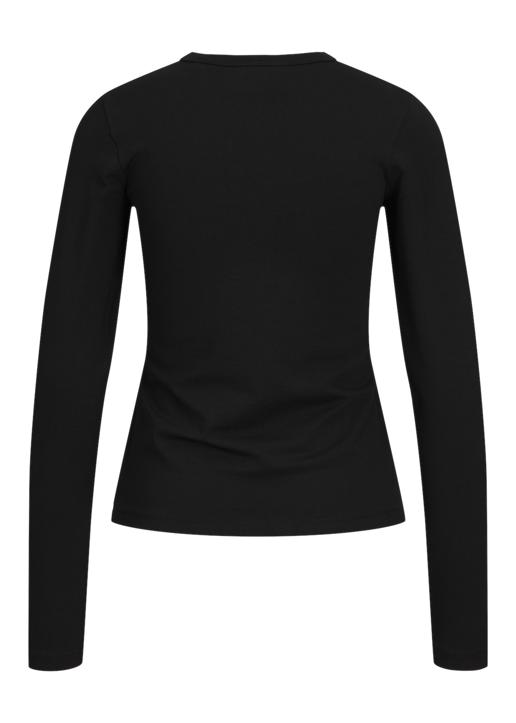JXCELINE GIGI LS SOLID TEE - BLACK
