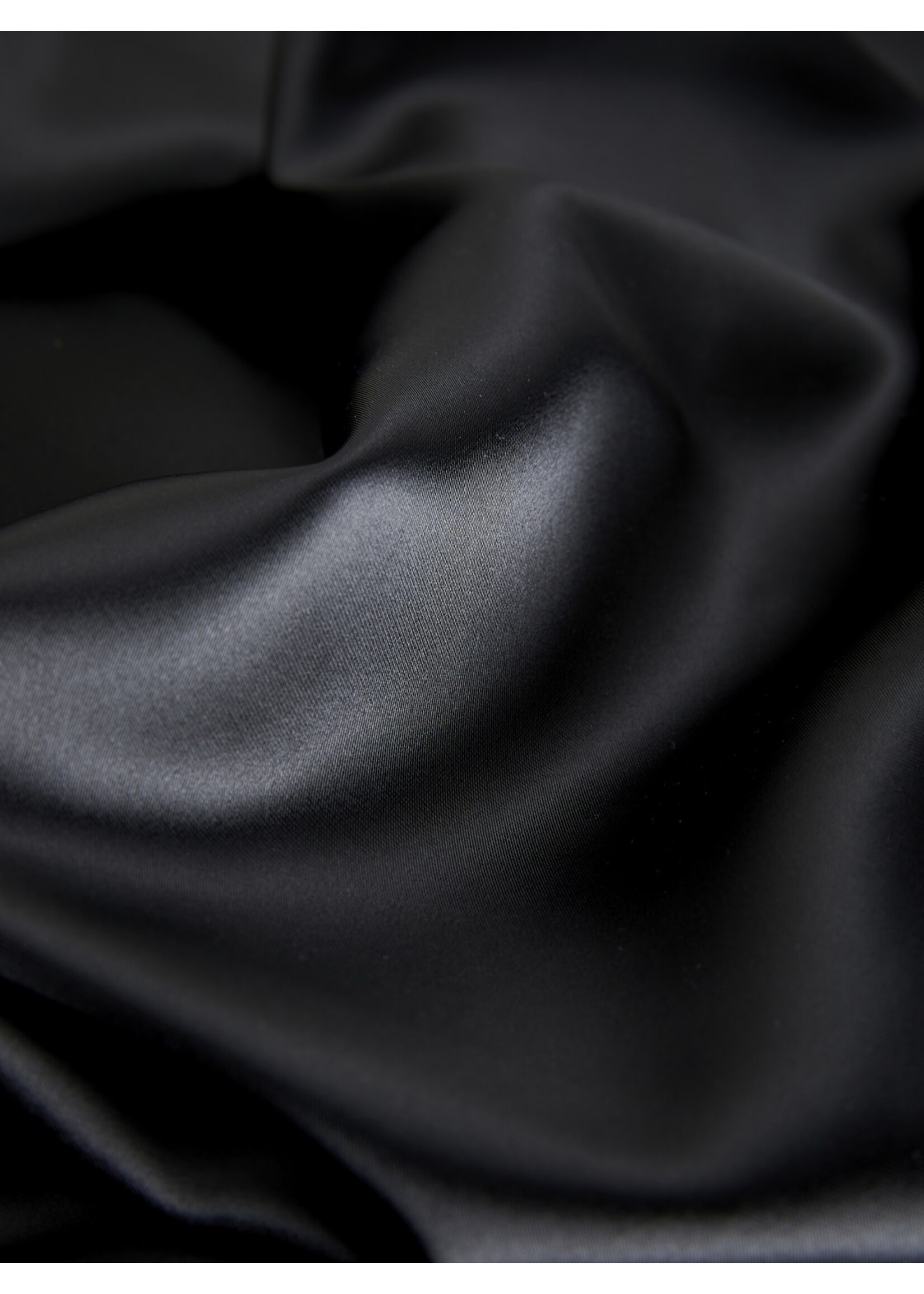 JXEVA SATIN MAXI SKIRT - BLACK
