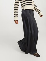 JXEVA SATIN MAXI SKIRT - BLACK