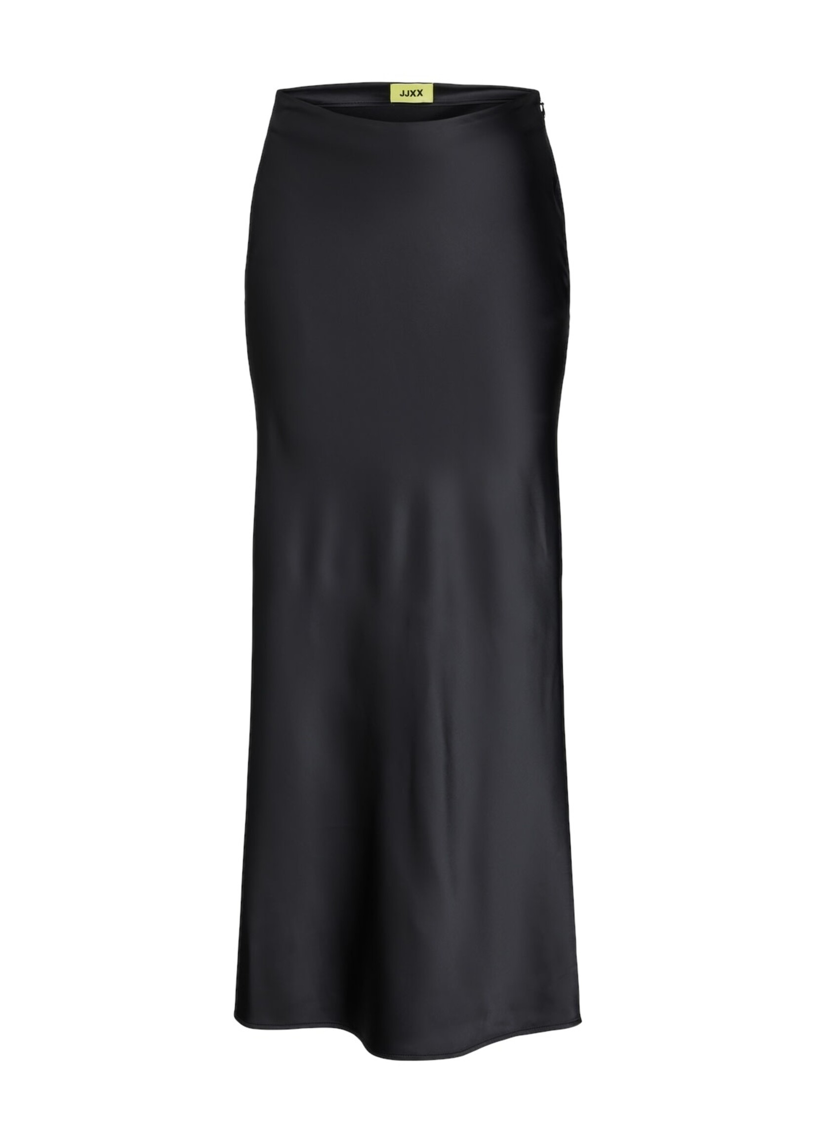 JXEVA SATIN MAXI SKIRT - BLACK