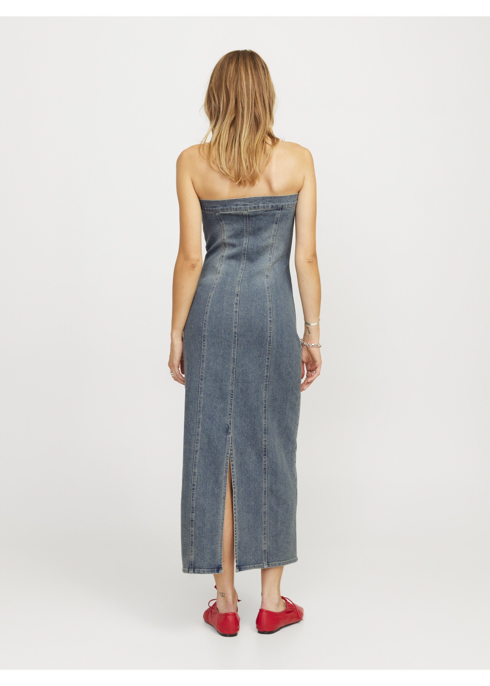 JJXX JXTINGA SLIM DRESS - MEDIUM BLUE DENIM