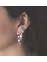 anna+nina Single Karma Stud - Silver