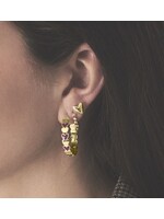 anna+nina Single Karma Stud - Gold Plated