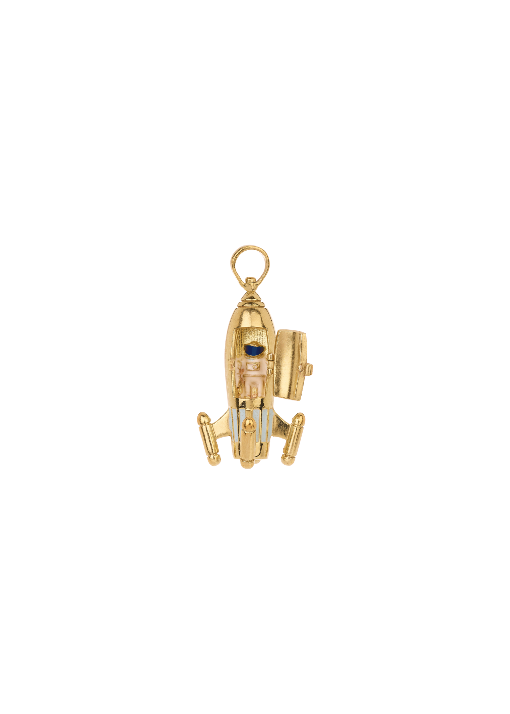 anna+nina Into Space Charm - Gold Plated