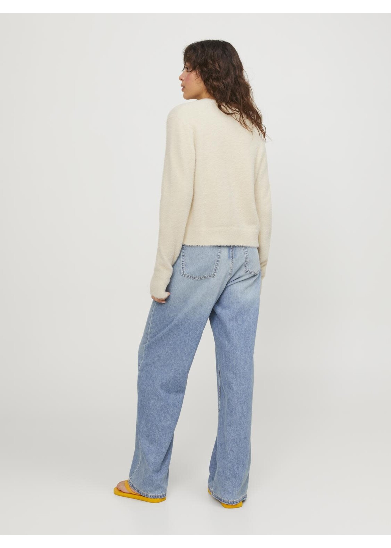 JXOLIVIA CARDIGAN KNIT - FEATHER GRAY