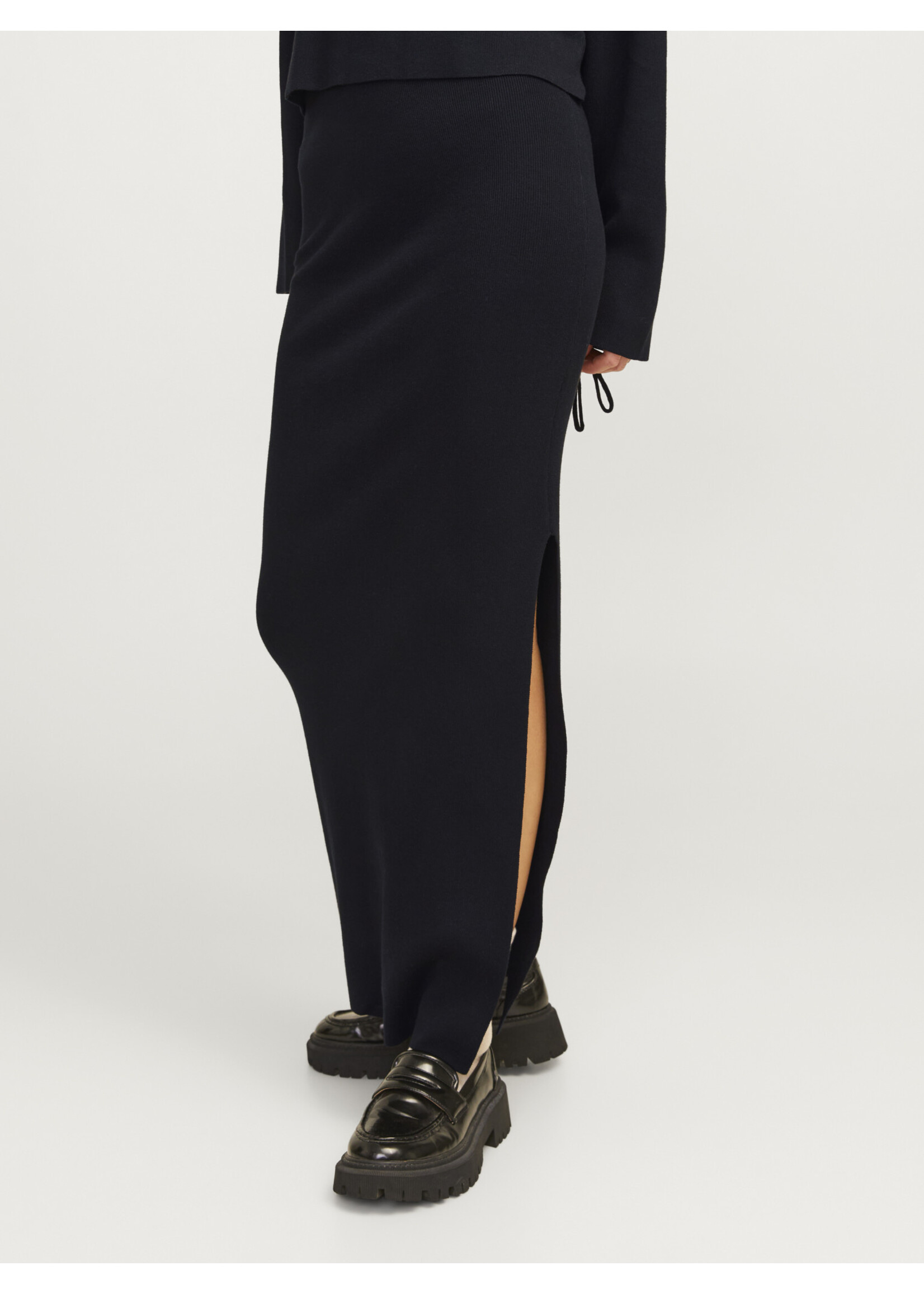 JJXX JXDAHLIA LONG SKIRT KNIT - BLACK