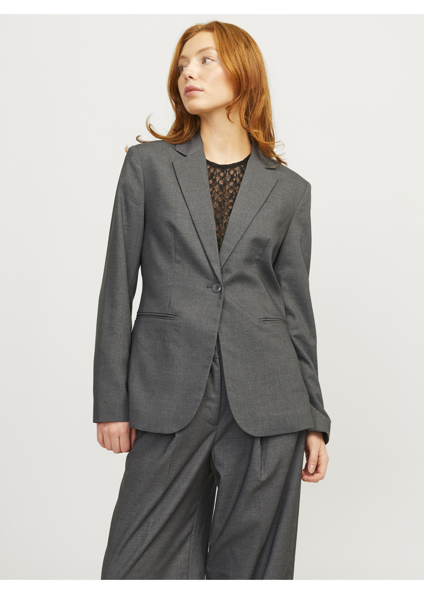 JXELLIS MIA BLAZER - DARK GREY MELANGE
