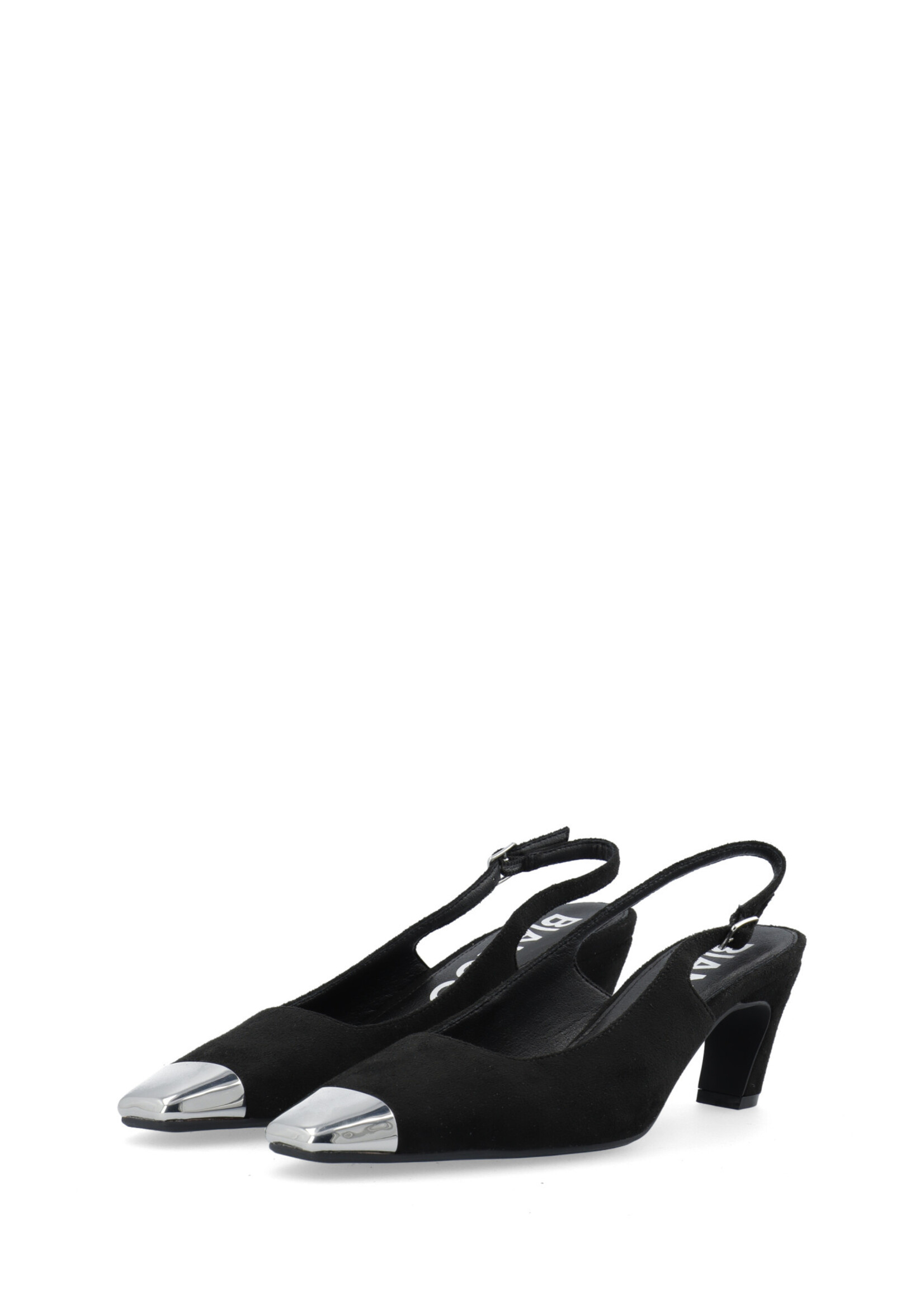 BIANCO BIACLARA slingback Faux Suede - Black