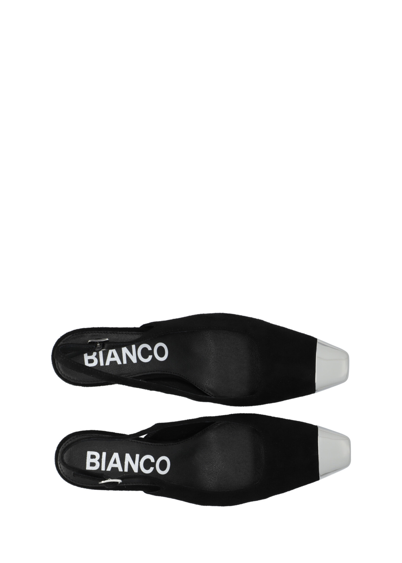 BIANCO BIACLARA slingback Faux Suede - Black