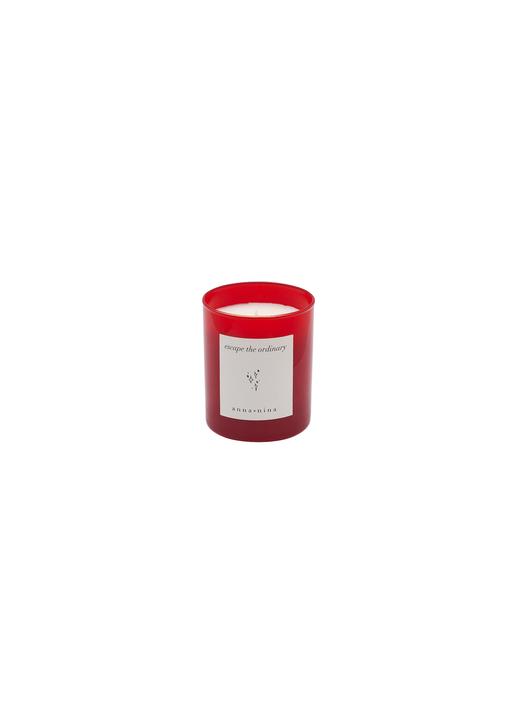 anna+nina Escape the Ordinary Scented Candle - Red