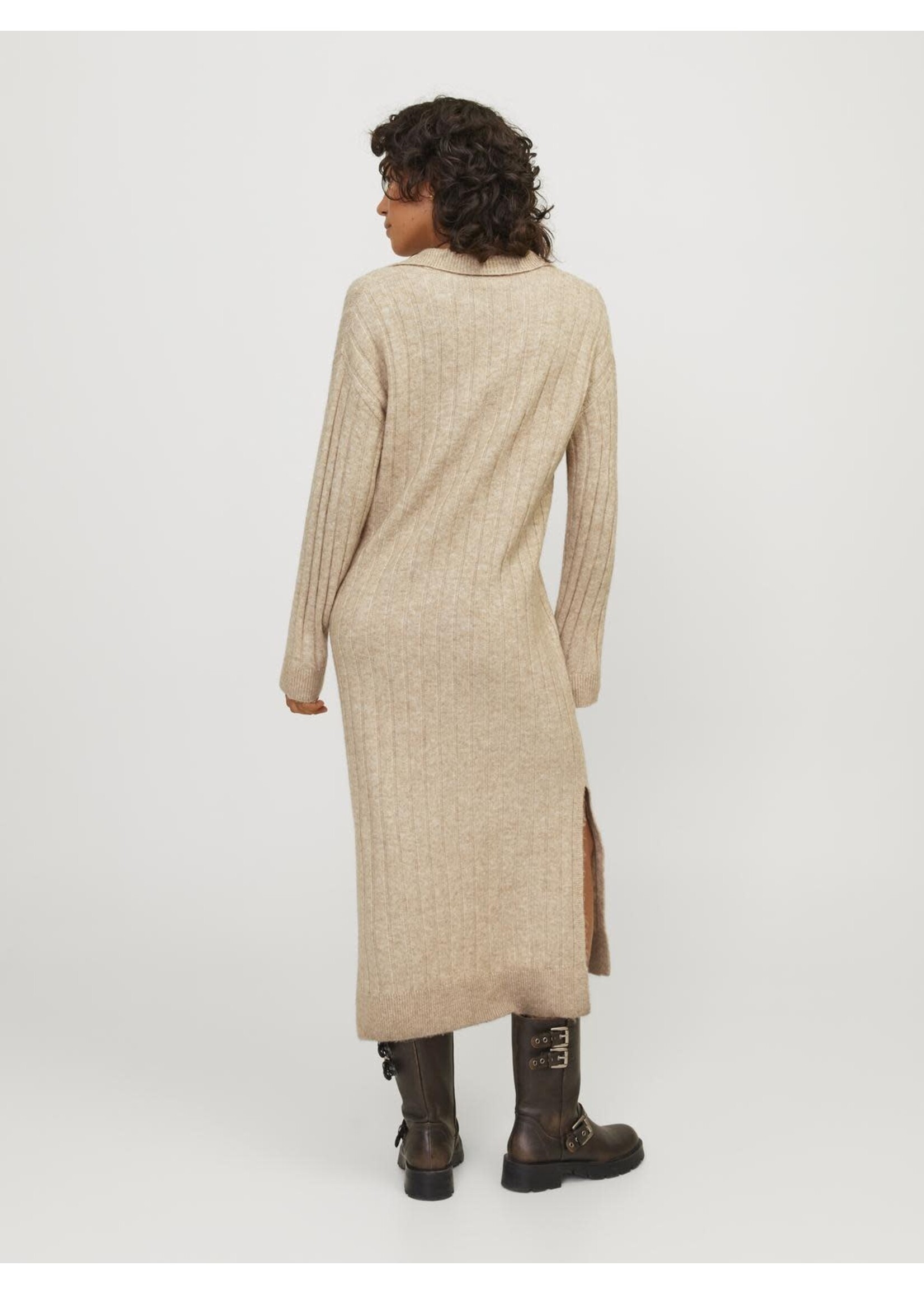 JJXX JXOZZY DIVERSE POLO NECK DRESS - PEYOTE