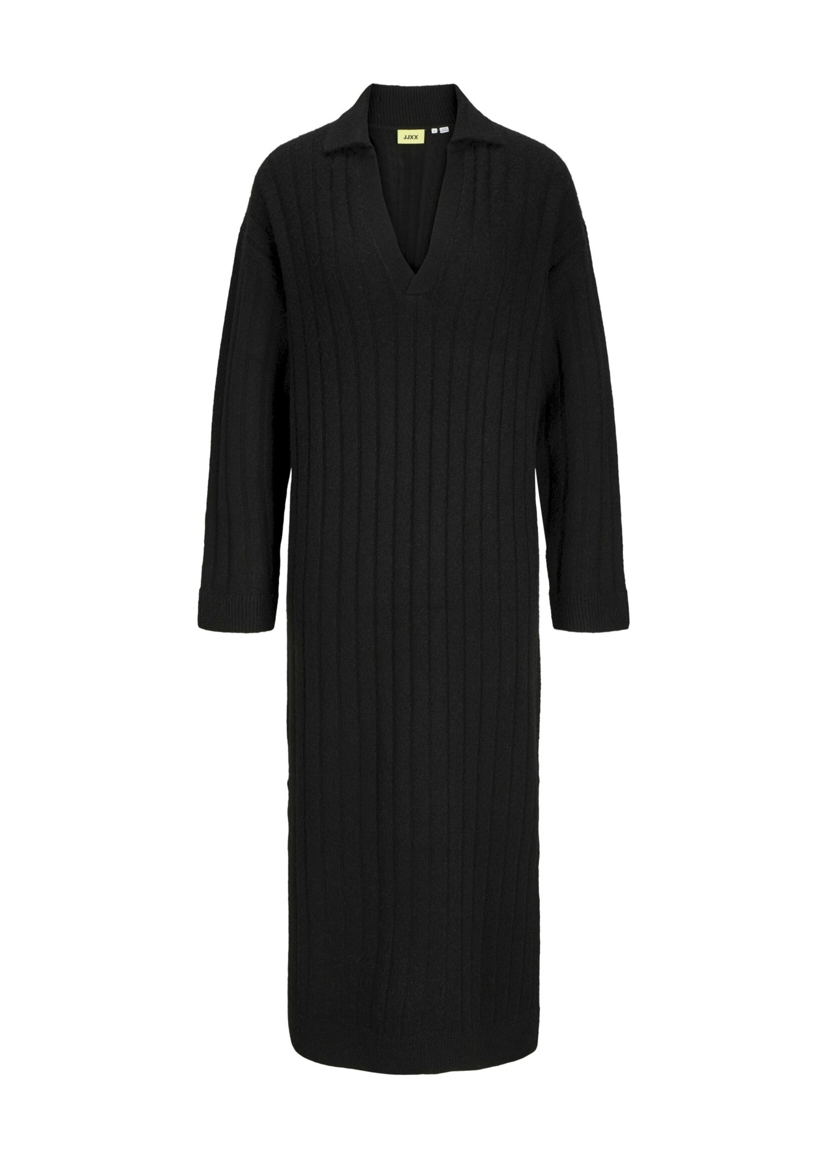 JJXX JXOZZY DIVERSE POLO NECK DRESS - BLACK