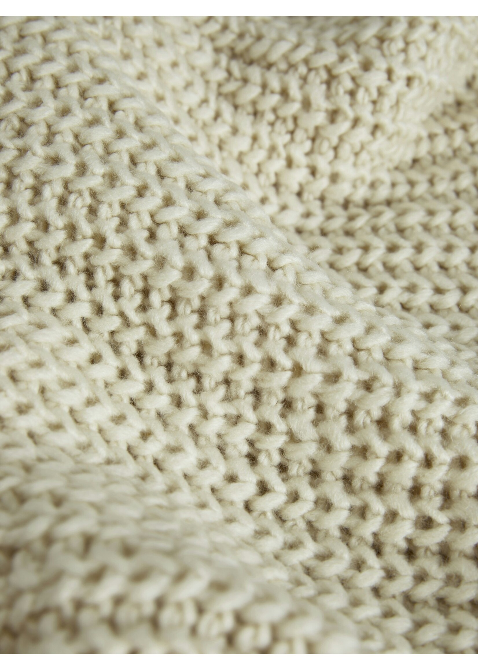 JJXX JXKELLY CHUNKY CREW NECK KNIT - BONE WHITE
