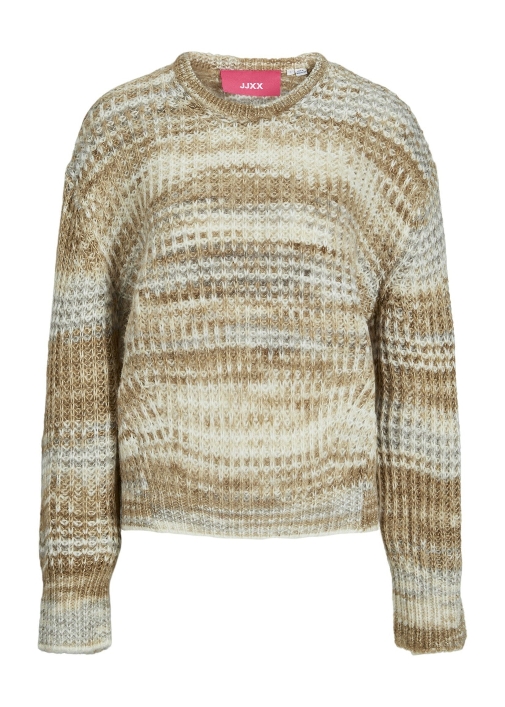 JXSIMONE SPACE DYE CREW NECK KNIT - KELP