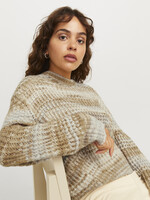 JXSIMONE SPACE DYE CREW NECK KNIT - KELP
