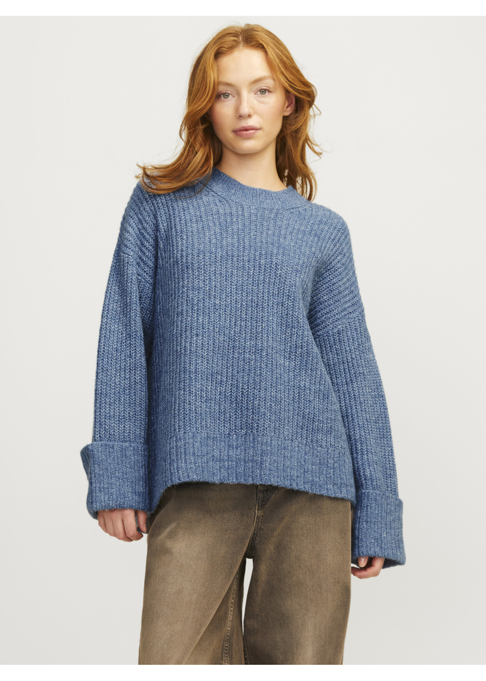 JJXX JXELLINORA CREW NECK KNIT - CORONET BLUE