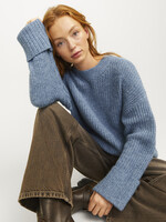 JJXX JXELLINORA CREW NECK KNIT - CORONET BLUE