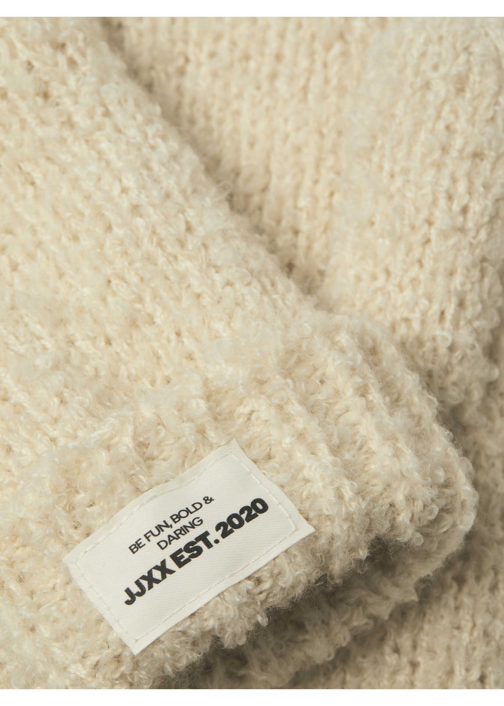 JJXX JXMARLEE BOUCLE MITTENS - VANILLA ICE