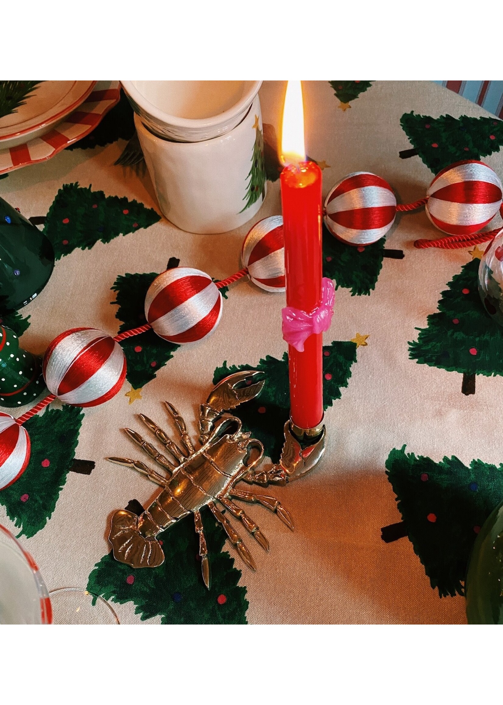 anna+nina Loving Bown Candle Set of 2 - Red