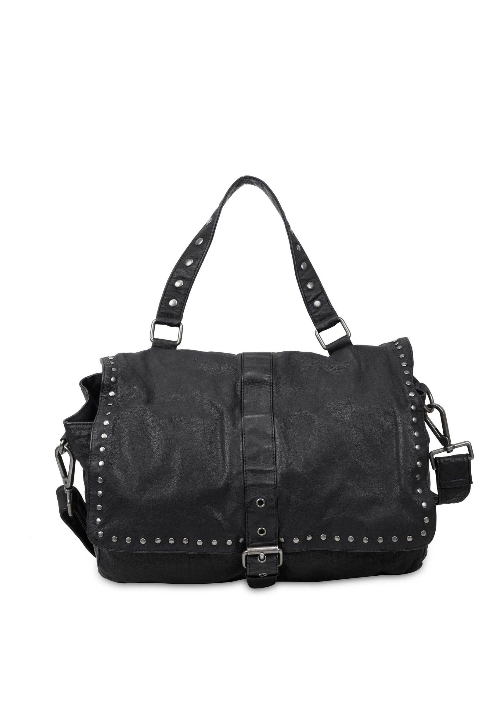 Núnoo Maxi Honey Rivet WashedBlack w. Antique Silver
