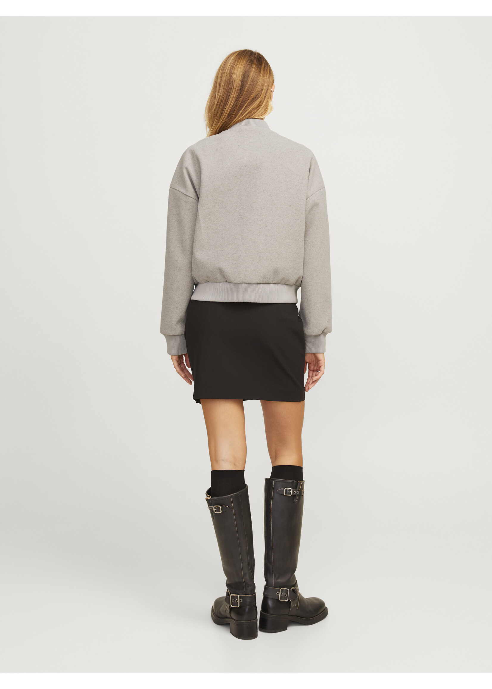 JJXX JXSARA BOMBER JACKET - FEATHER GREY MELANGE
