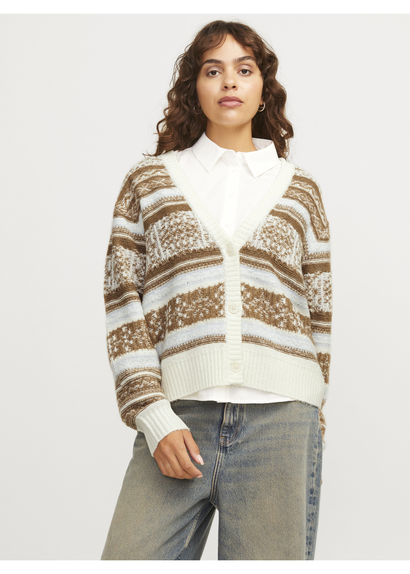 JJXX JXGALILEA CARDIGAN KNIT - VANILLA ICE
