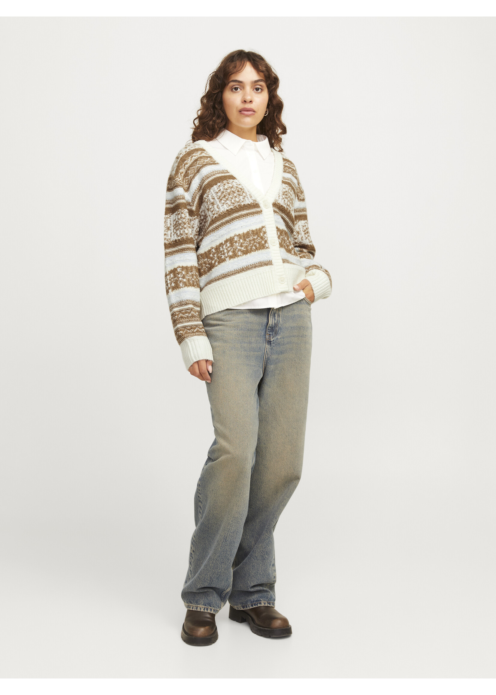 JJXX JXGALILEA CARDIGAN KNIT - VANILLA ICE