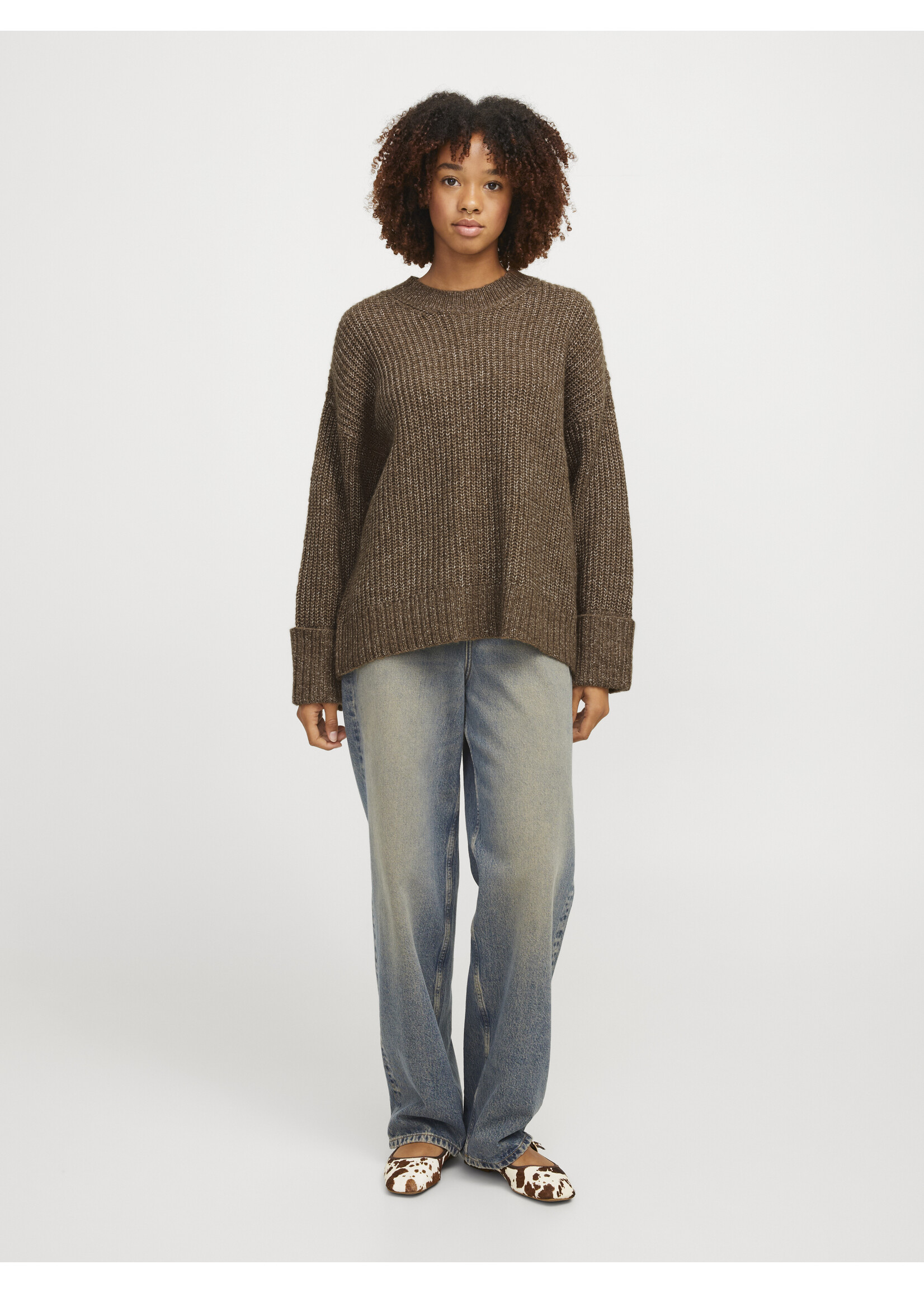 JJXX JXELLINORA CREW NECK KNIT - TOASTED COCONUT