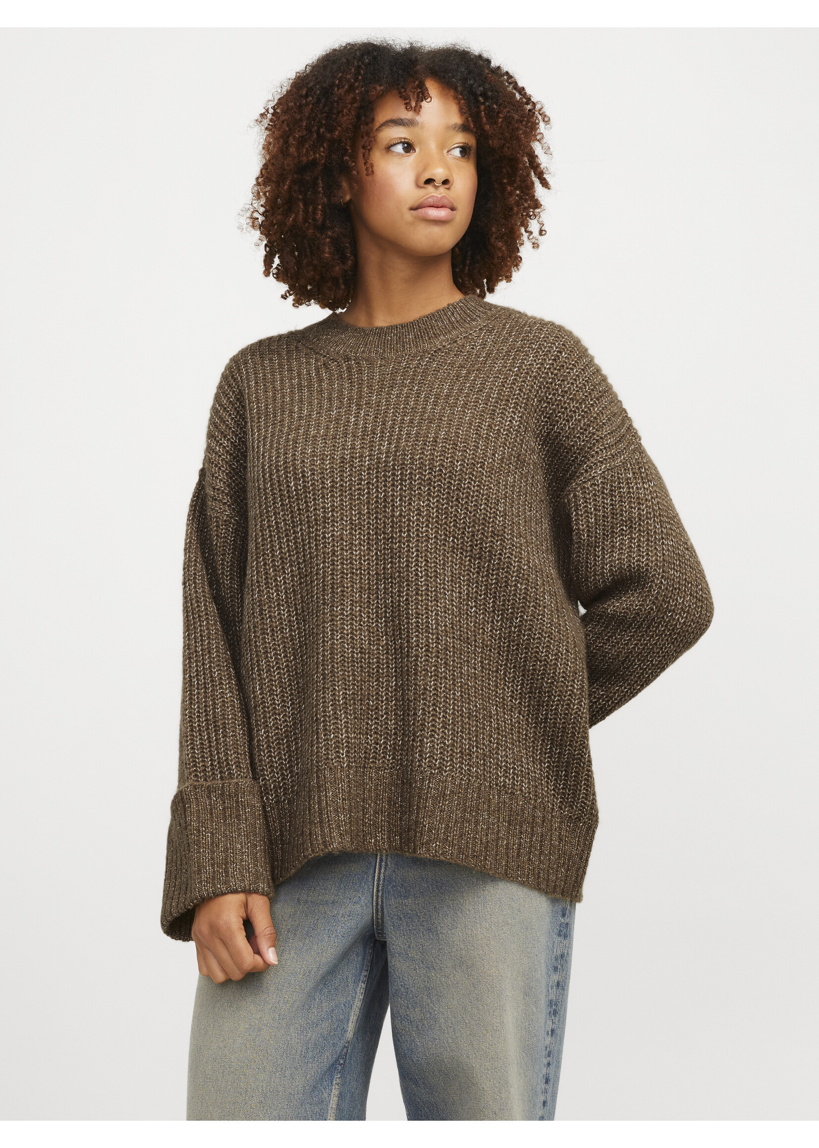 JJXX JXELLINORA CREW NECK KNIT - TOASTED COCONUT