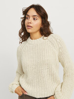 JJXX JXKELLY CHUNKY CREW NECK KNIT - BONE WHITE