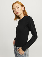 JXCELINE GIGI LS SOLID TEE - BLACK