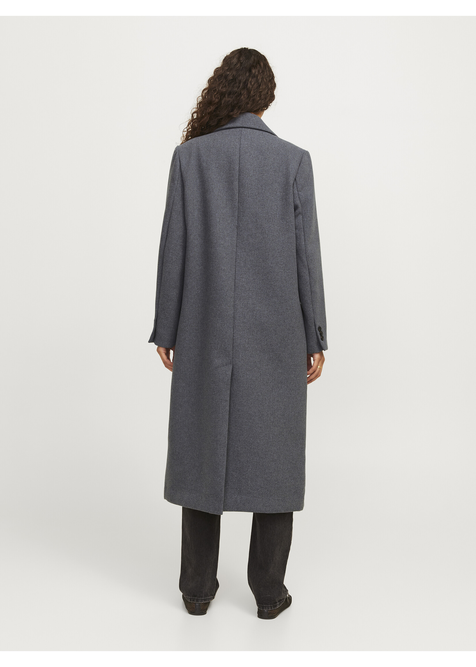JJXX JXELISA LONG WOOL BLEND COAT - MEDIUM GREY MELAGE