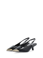 BIANCO BIAKRISTIN kitten Heel Slingback Metal Toecap Patent