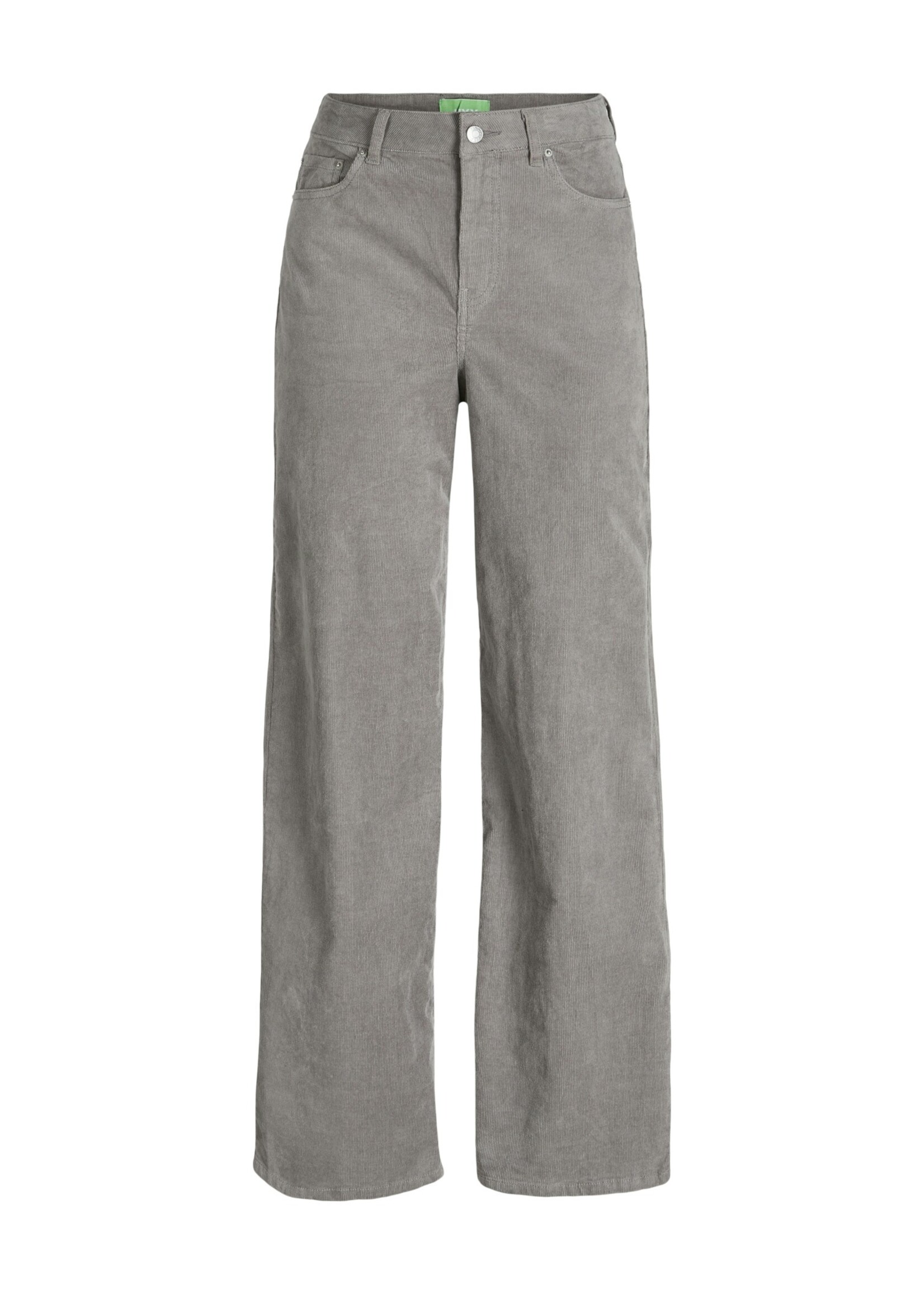JXGELLY WIDE HW  CORD PANT - GRAY FLANNEL