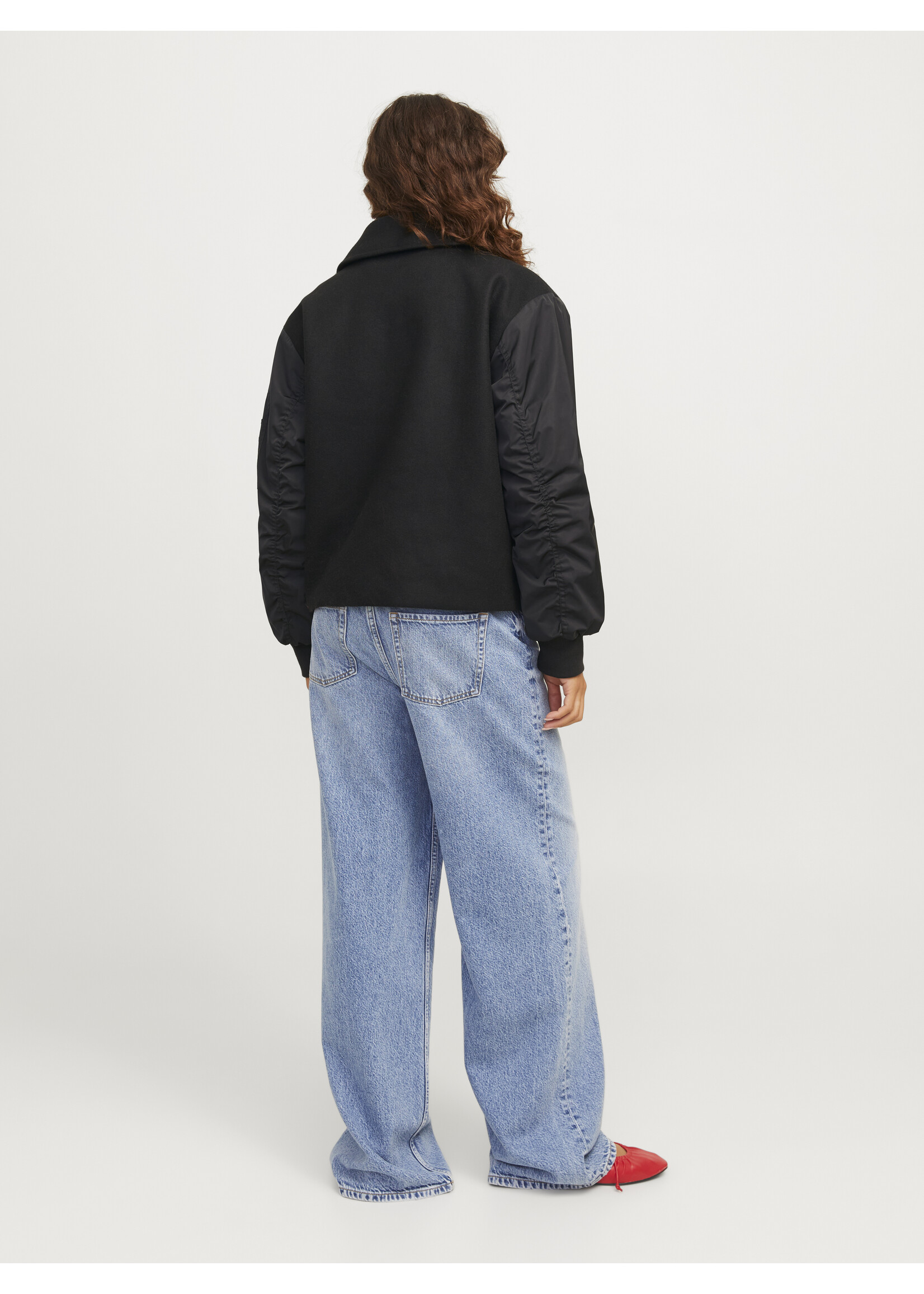 JXHARPER MIX BIKER JACKET - BLACK