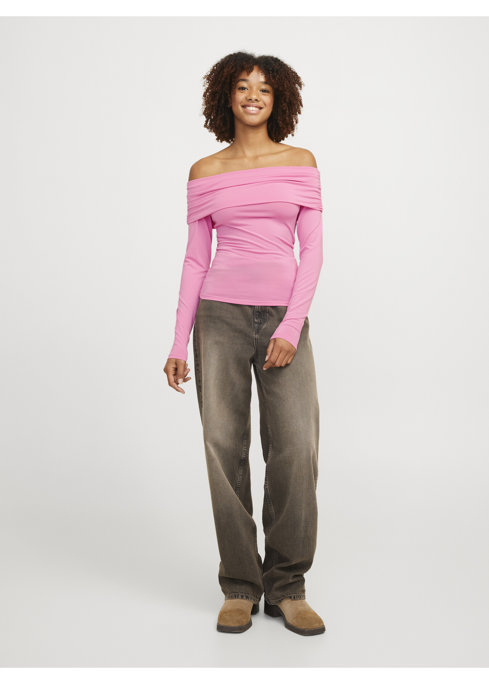 JXMILLE OFF SHOULDER TOP - MOONLITE MAUVE