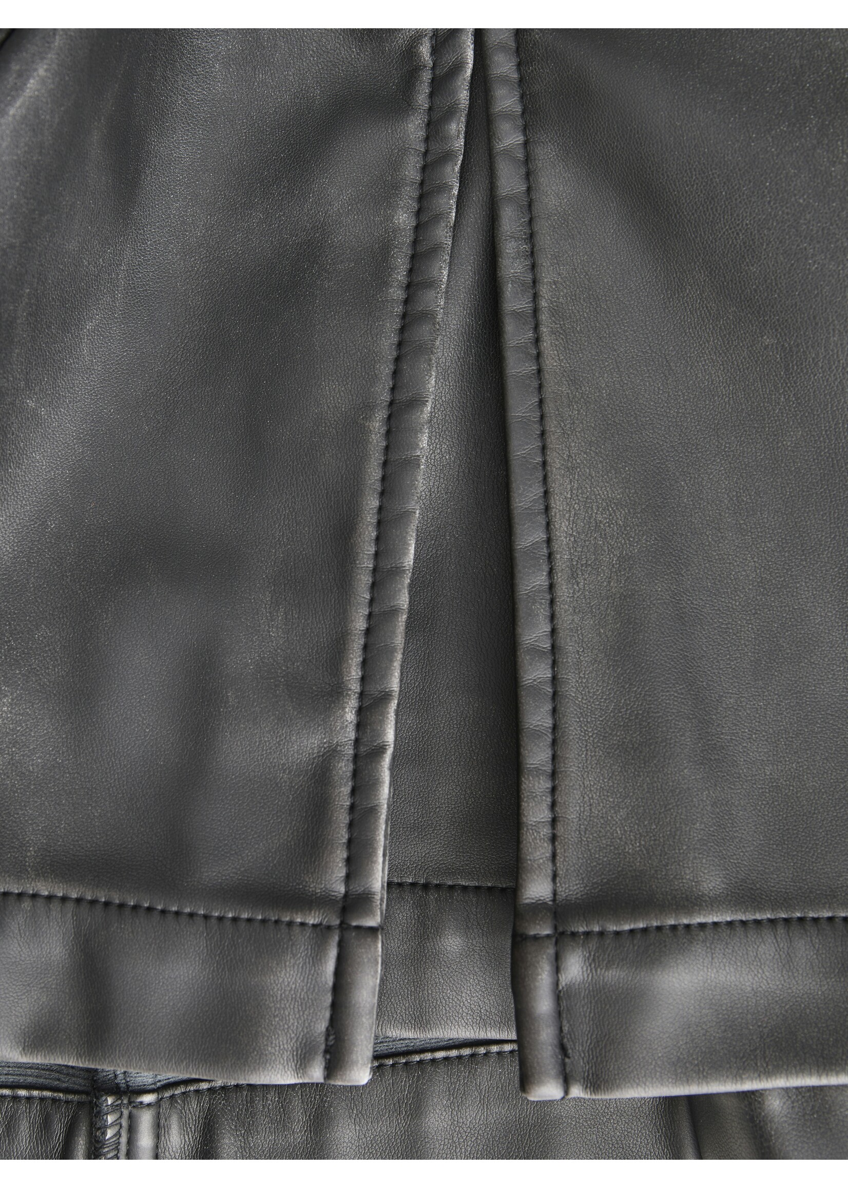 JXTORA PLEATED WASHED SKIRT - BLACK