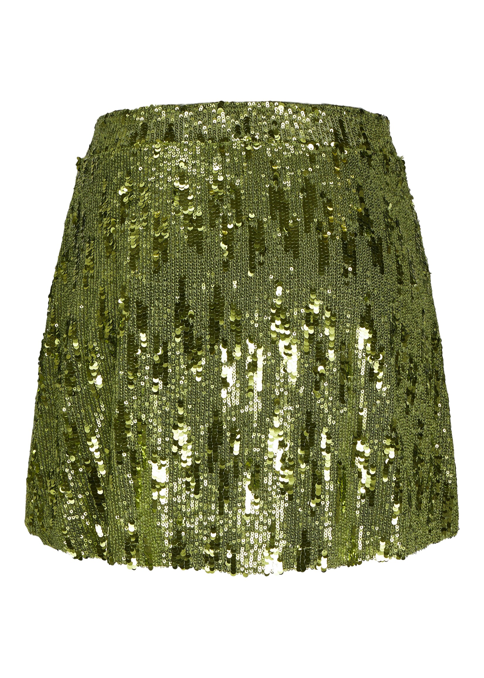 JXTARA SEQUIN MINI SKIRT - PERROT GREEN
