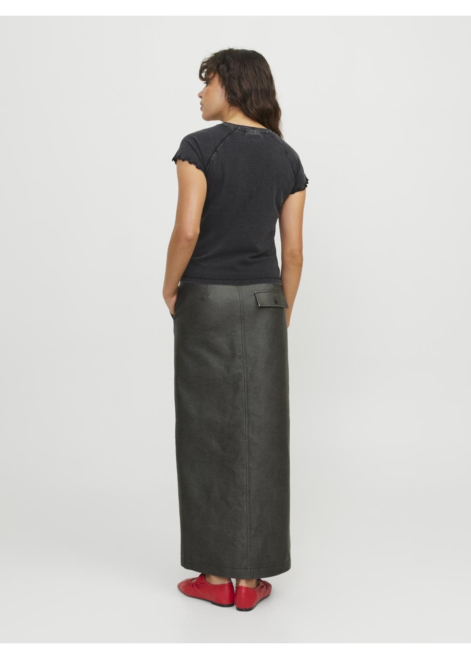 JXMADDY LONG MW SKIRT - BLACK