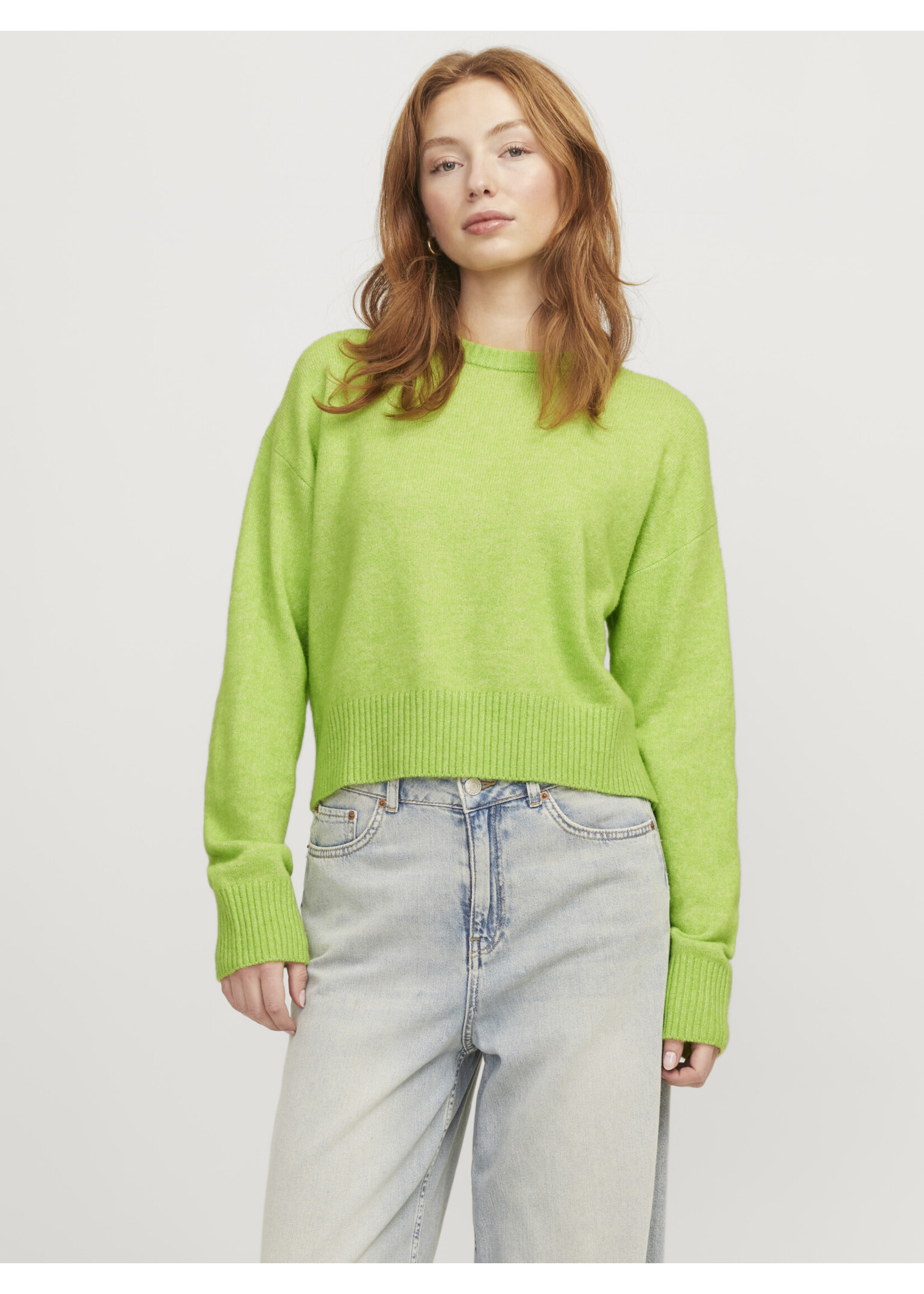 JXADINA crew neck knit Parrot Green